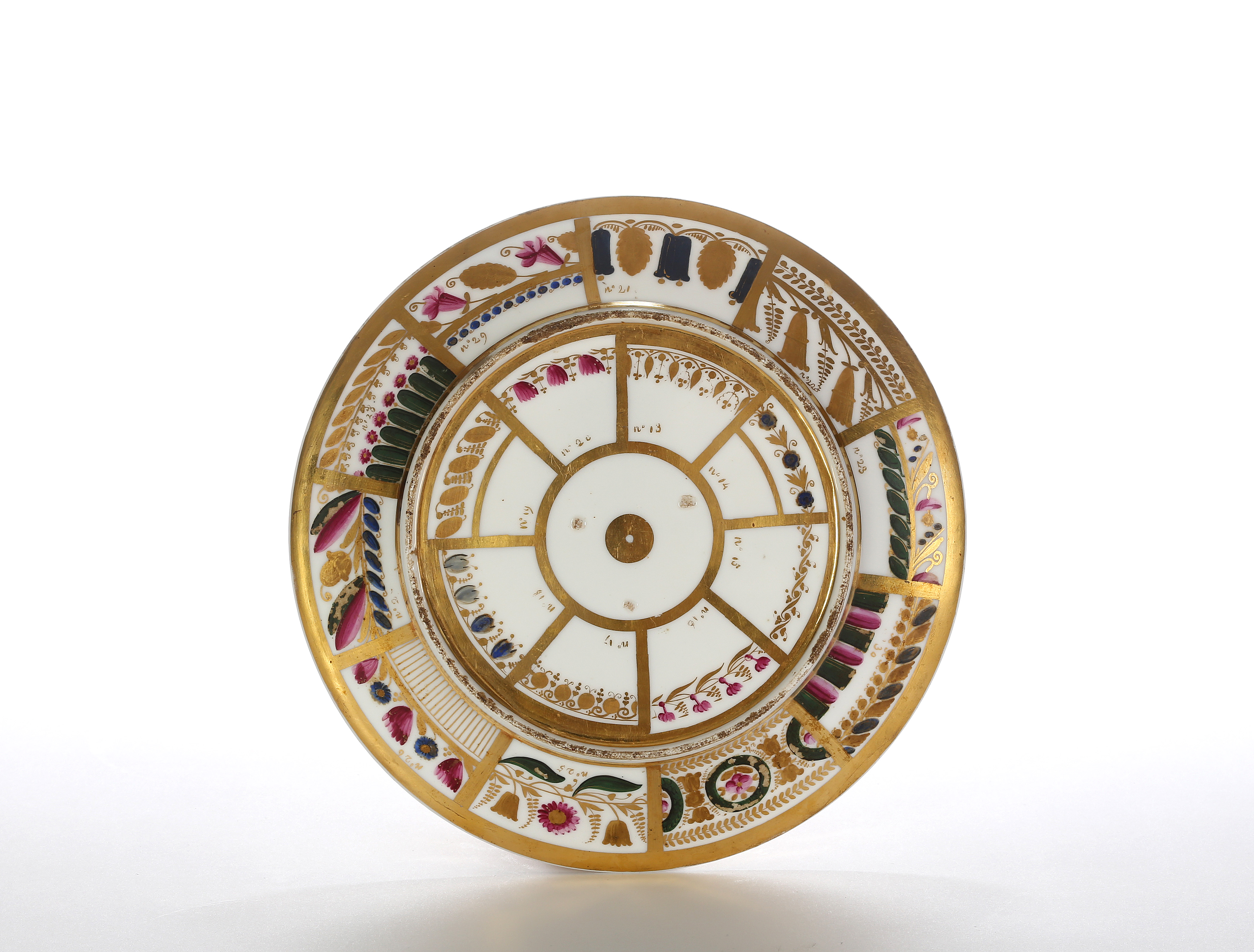 A PARIS PORCELAIN SAMPLE PLATE Rare Ceramics