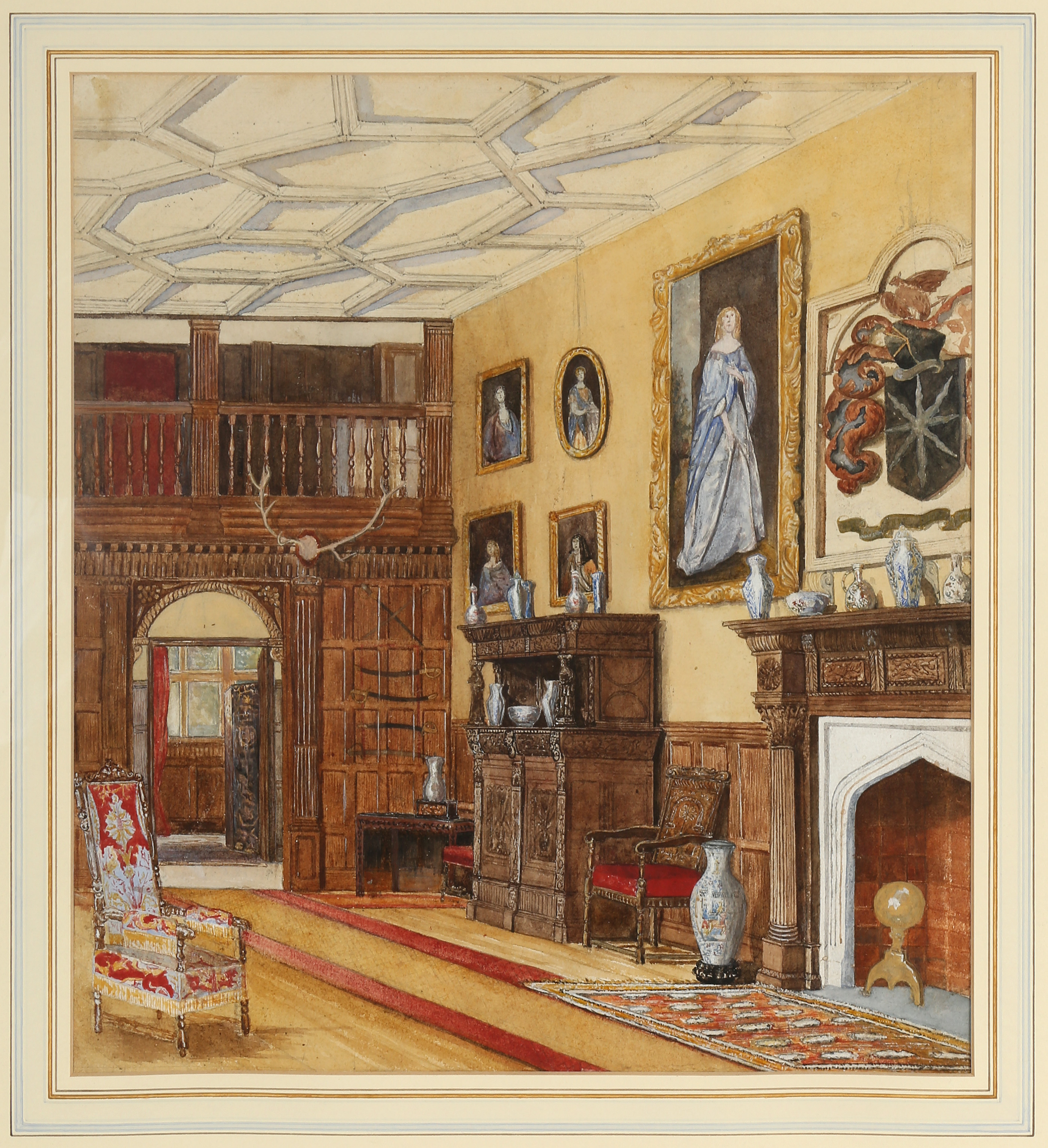 A Garniture of Three Bristol HardPaste Vases BADA