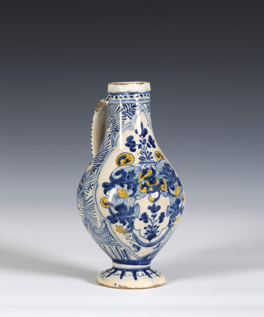 A PORTUGUESE FAINCE JUG FOR THE NORTHERN MARKET