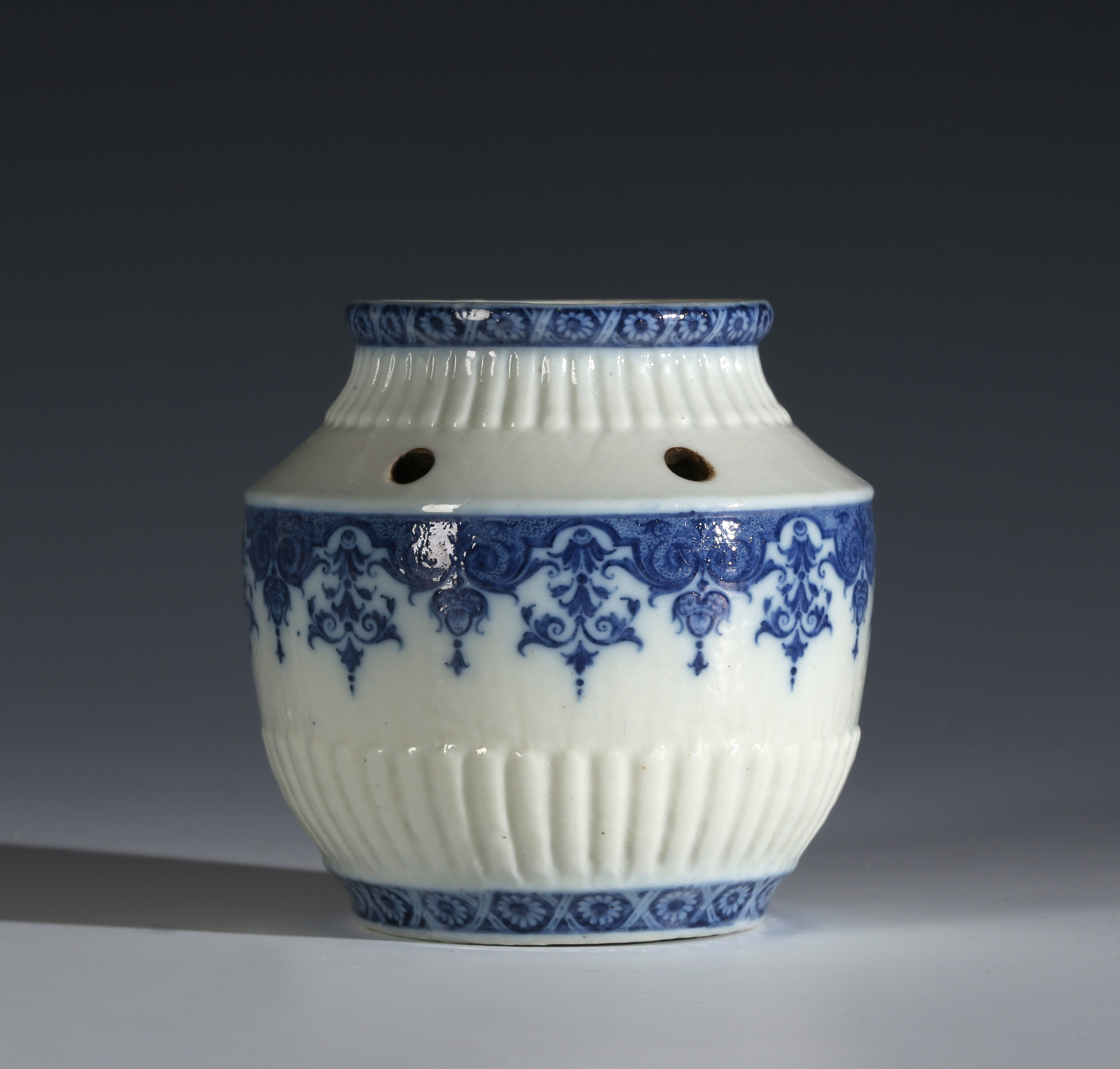 A ROUEN PORCELAIN POTPOURRI Rare Ceramics a-rouen-porcelain-potpourri-rare-ceramics
